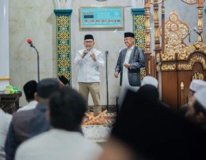 Bupati Banggai saat menyampaikan sambutannya.