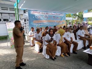 Bupati Banggai saat memberikan sambutan.