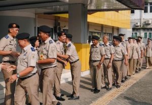 anggota ATR/BPN Kabupaten Karawang saat halal bihalal.