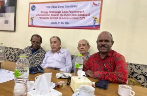 Para pimpinan Komnas Pilkada Independen dan PAK HAM Papua menjadi narsum pada FGD dengan tema "Strategi pemenangan calon perseorangan untuk Gubernur, Walikota dan Bupati pada Kontestasi Pemilu Serentak Tahun 2024" di Jakarta, 11 Mei 2024 (Foto: Mathius Murib/PAK HAM Papua)