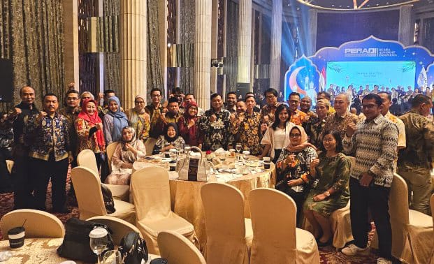 Jajaran pengurus dan anggota DPC Peradi SAI menghadiri acara Halal Bihalal Idul Fitri 1445 H di Jakarta, Jumat (3/5/2024). (Foto: DPC Peradi SAI Jakarta Utara)