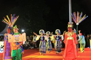 Penampilan perwakilan dari Kota Bekasi di Apeksi Kota Balikpapan.