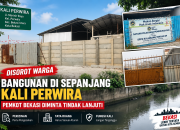 Bangunan sepanjang kali perwira